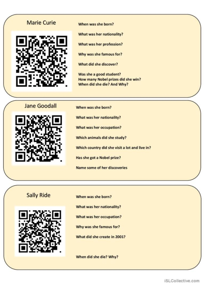 Third grade students exploring the Who Am I? Women in Science worksheet featuring four trailblazing female scientists