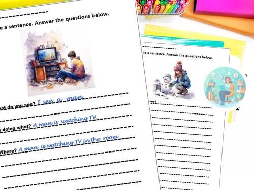 Sentence Prompts worksheet for third graders to inspire creative storytelling