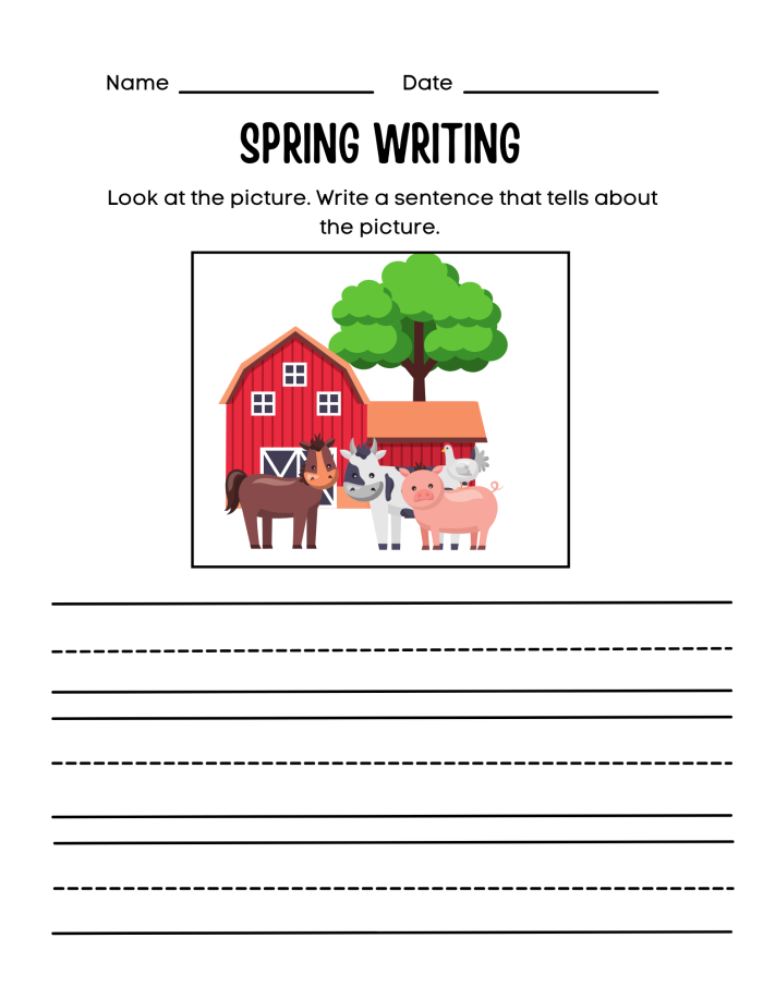 Sentence Prompts worksheet designed to assist third graders in story writing. Engaging prompts to boost confidence in young writers.