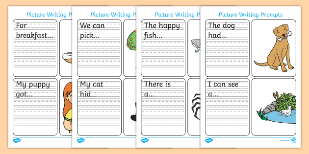 Sentence Prompts worksheet for third graders to inspire storytelling and boost writing confidence
