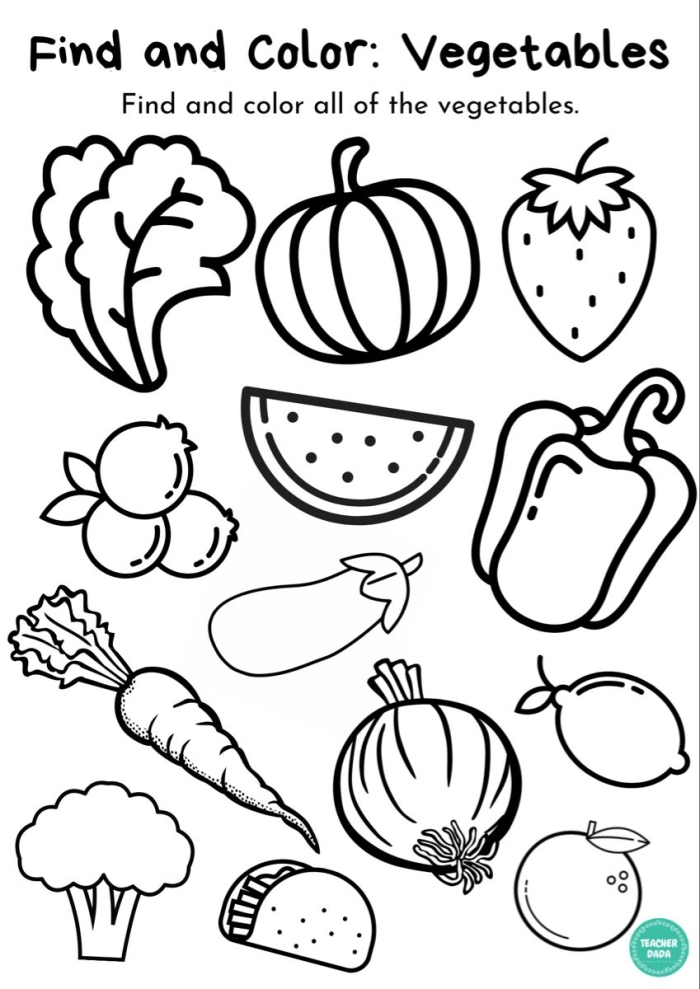 Spelling Practice worksheet with garden-themed fruits and veggies for third graders, image 4 Third grade spelling worksheet featuring fruits and vegetables for division practice