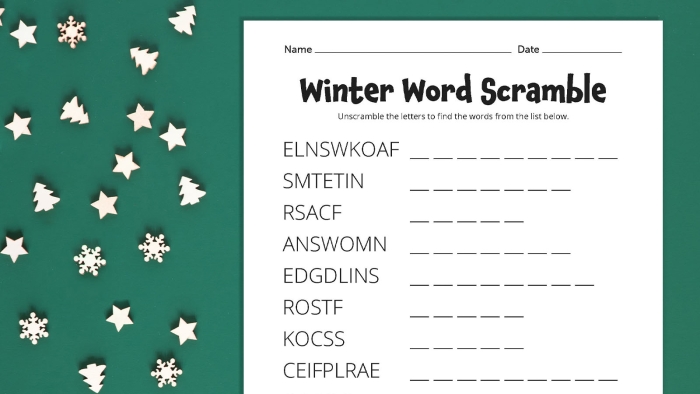 Spelling practice with tricky letter order worksheet number 25 Third grade student working on an unscramble spelling words worksheet