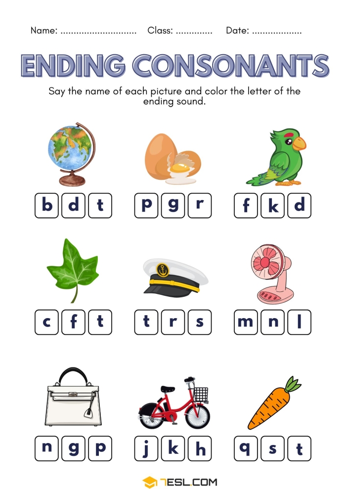 Third grade worksheet focusing on correct spelling of final consonant endings with ed and ing