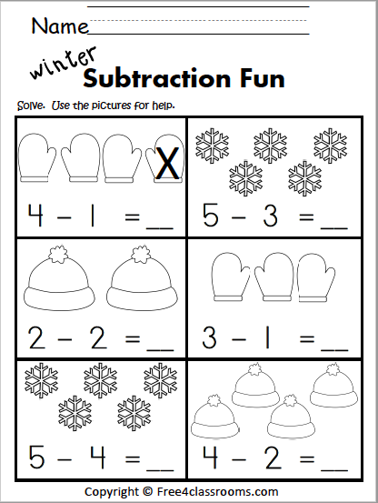 Seasonal Snowy Subtraction math worksheet for third graders, image 17 Third Grade snowy subtraction worksheet featuring 12 three-digit subtraction problems