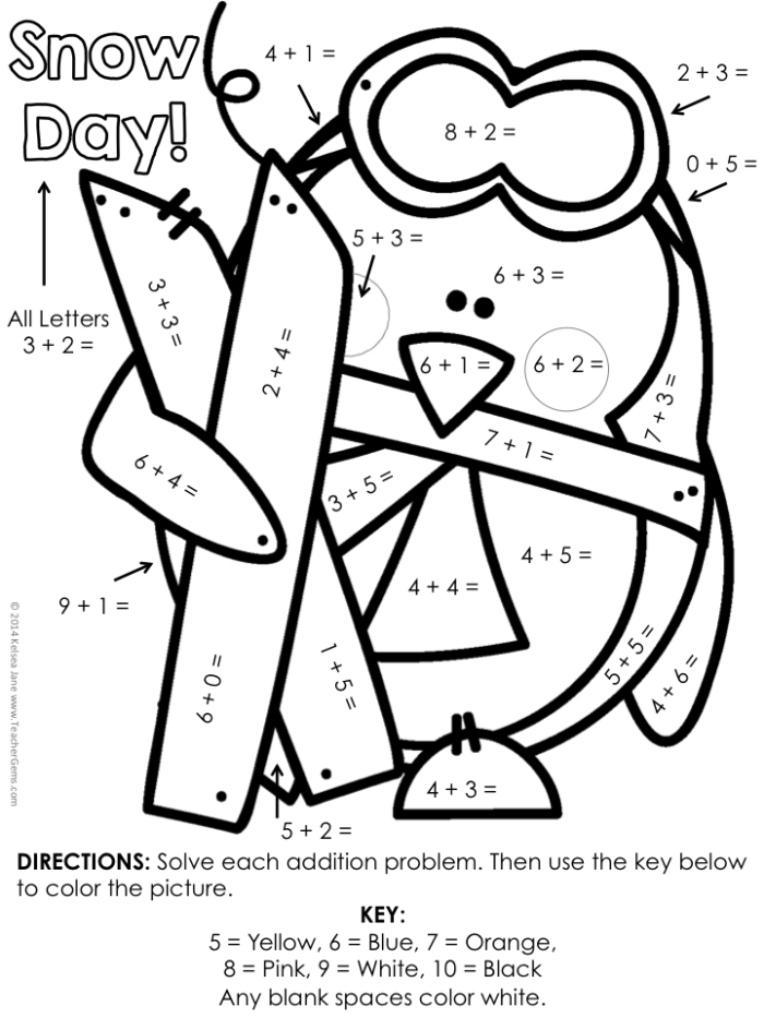 Snowy subtraction practice worksheet for third graders with 12 seasonal math challenges Third grade math worksheet featuring twelve three-digit subtraction problems with a snowy theme