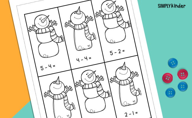 Seasonal subtraction worksheet for third graders featuring 12 math problems in a snowy theme Third Grade snowy subtraction worksheet with twelve three-digit problems