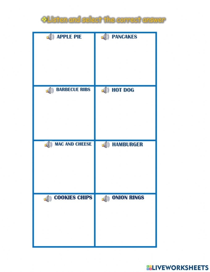 Engage with this interactive U.S. food map worksheet for third graders to explore local cuisine choices Third grade worksheet featuring a colorful U.S. food map highlighting regional specialties