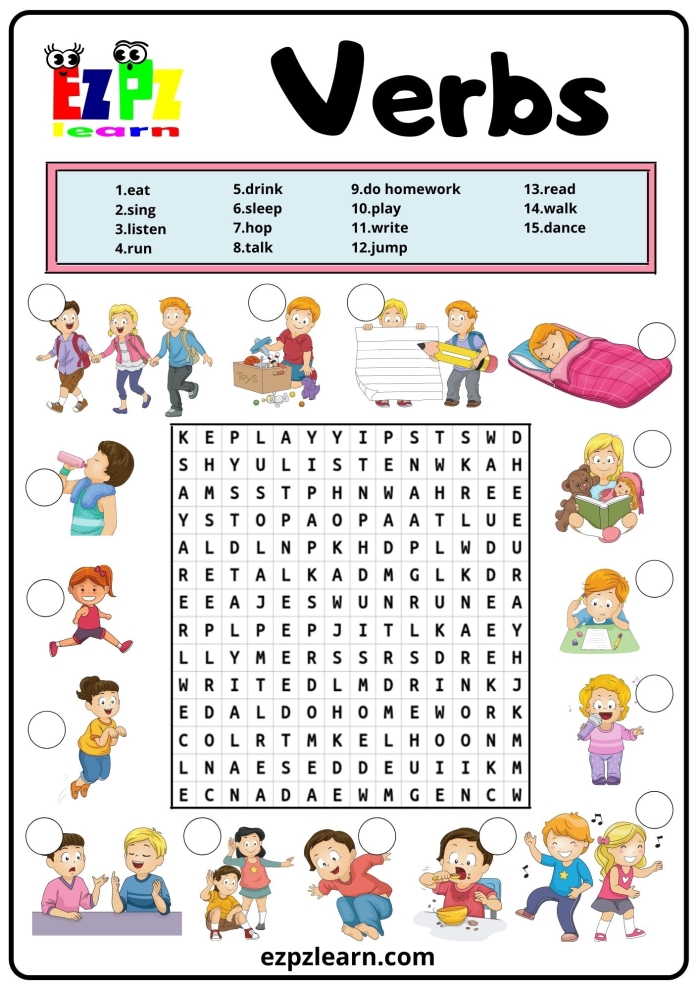 Engaging verb identification activity for third graders in history lesson number 25 Third grade students identifying verbs in a history-themed Find the Verbs worksheet