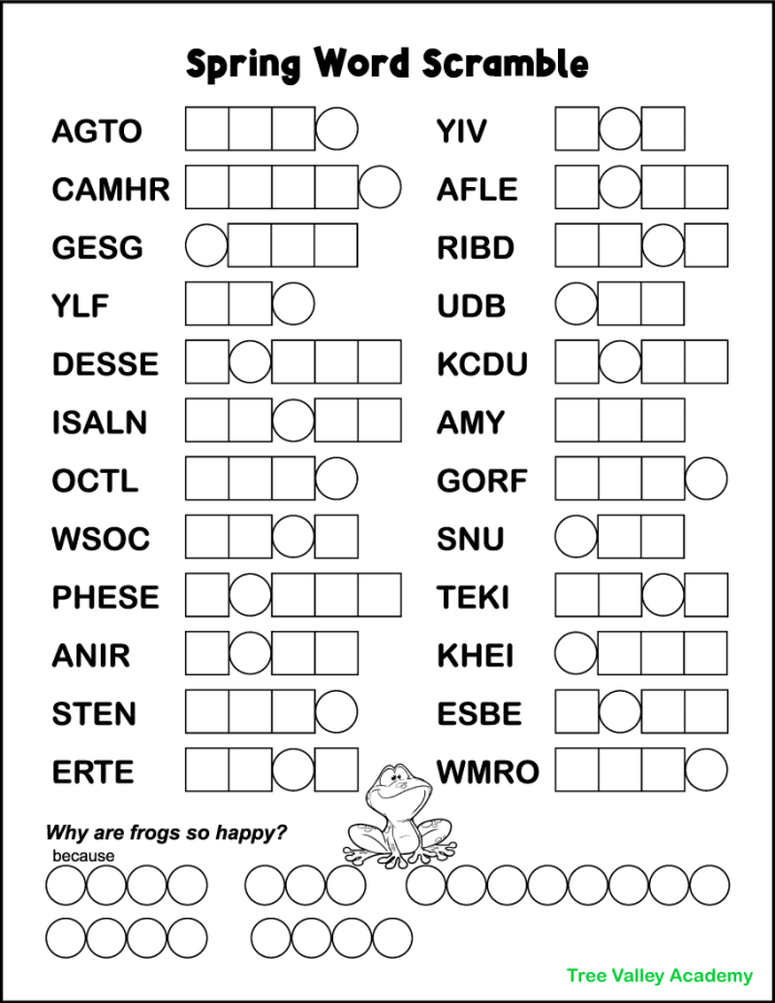 Worksheet 17 for practicing spelling by rearranging scrambled words in third grade class Third grade student working on an unscramble spelling words worksheet with letters to reorder