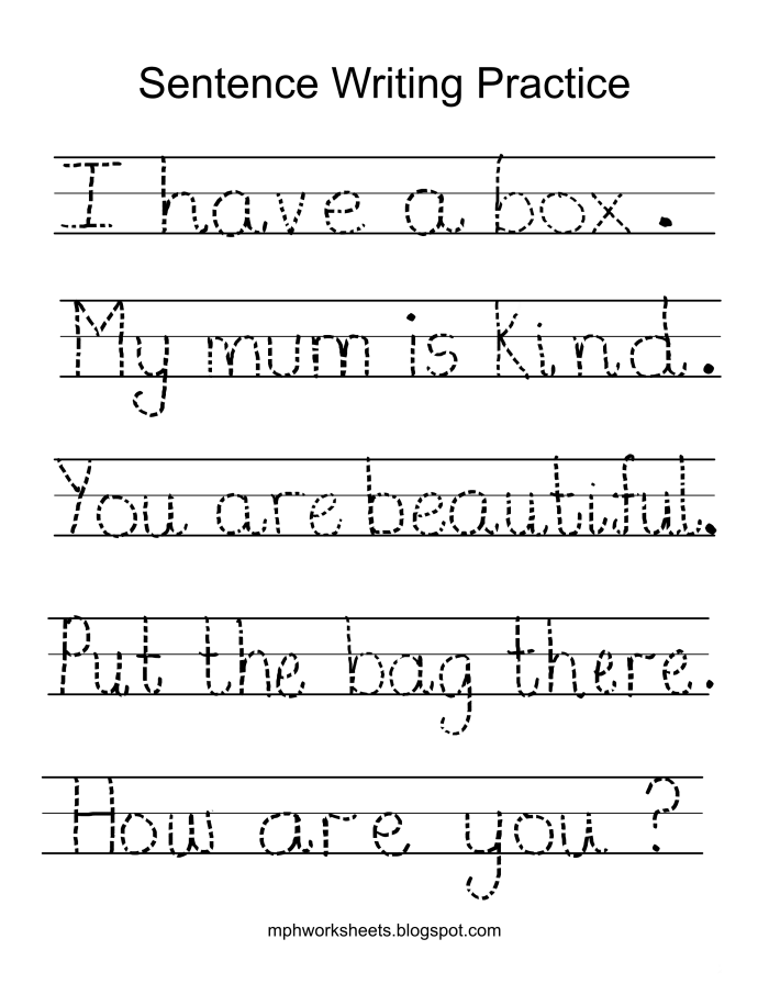 Third Grade Sentence Prompts for Kids worksheet to enhance writing skills