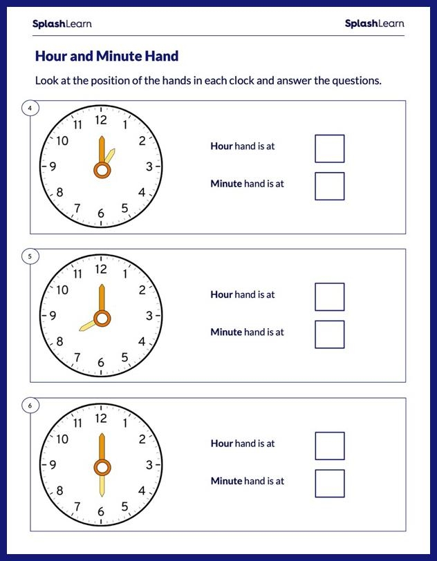 Second grader working on a Understanding Time worksheet about Nina's daily activities