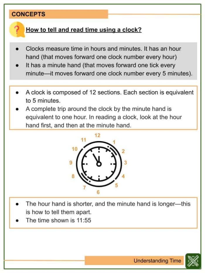 Second grader working on a Understanding Time worksheet featuring Nina's daily activities