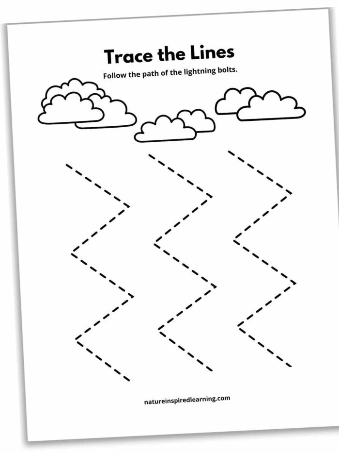 Frog Prince worksheet for practicing diagonal line tracing in Pre-K Tracing worksheet featuring the Frog Prince with diagonal lines and raindrop streams for preschoolers