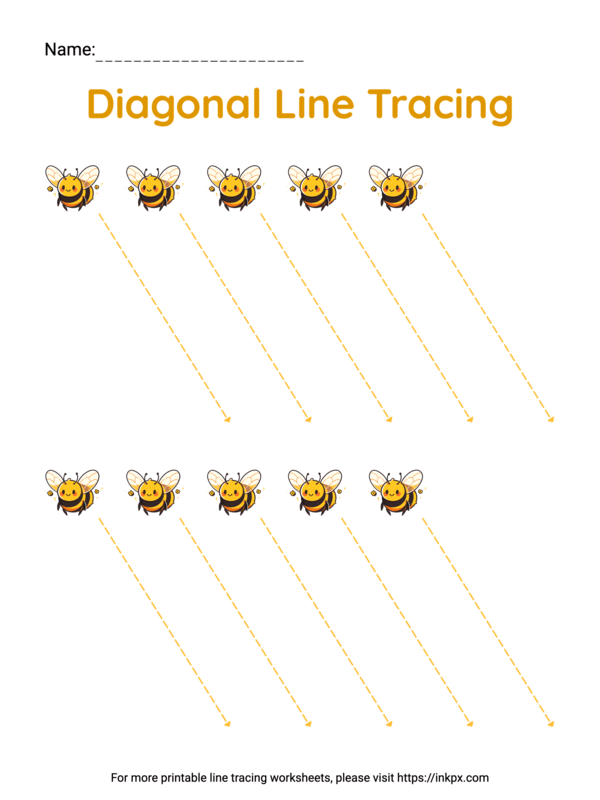 Tracing Diagonal Lines with the Frog Prince: Worksheet 24 for Pre-K Learners A colorful worksheet featuring the Frog Prince surrounded by diagonal rain drops for tracing practice