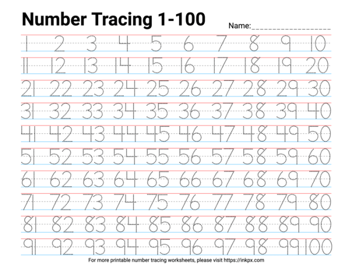 Grammar and Mechanics worksheet for Kindergarten Tracing Numbers & Counting: 13 worksheet for Kindergarten