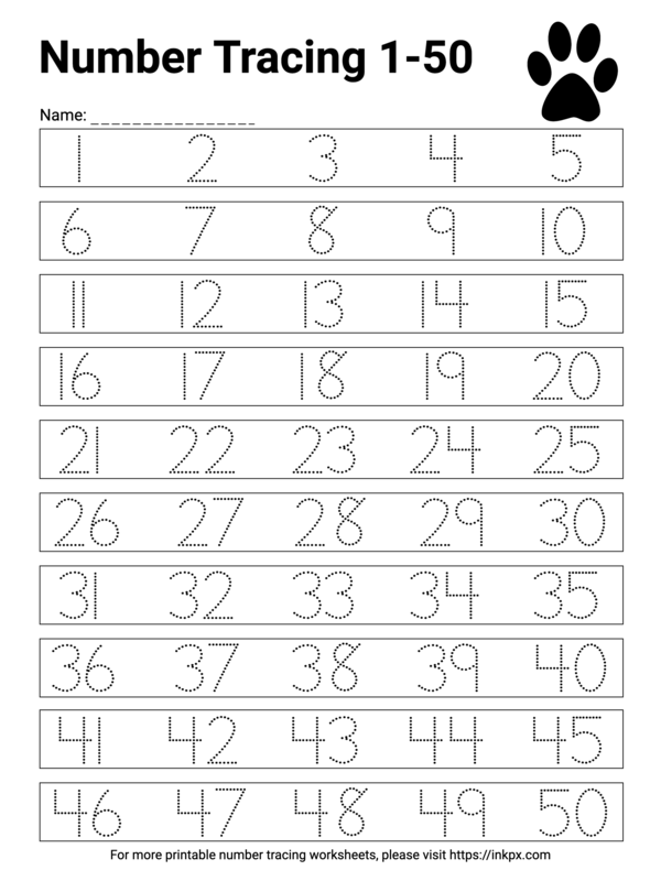 Grammar and Mechanics worksheet for Kindergarten Tracing Numbers & Counting: 13 worksheet for Kindergarten