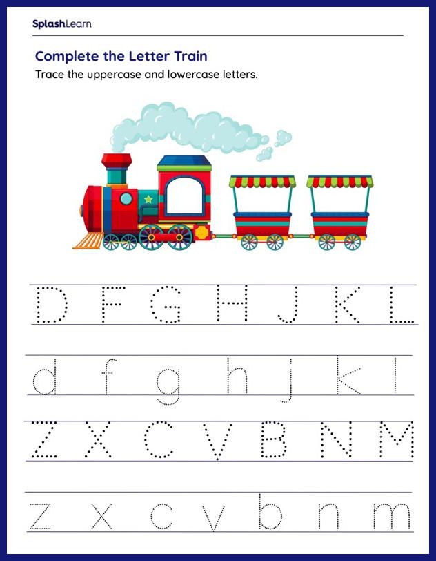 Tracing Lowercase Letters g and q Worksheet for Early Writing Skills Worksheet featuring tracing practice for lowercase letters g and q for Pre-K learners