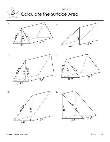 Triangular prism worksheet for second-grade geometry activities