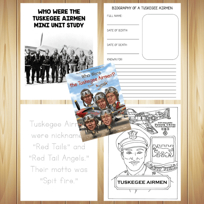 Fourth-grade Tuskegee Airmen reading comprehension worksheet for young learners