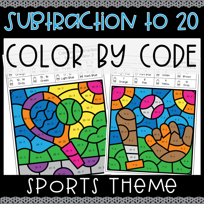 Color by Number Subtraction Practice 8 for Elementary Math Enrichment Second grade students solving two-digit subtraction problems with a space-themed color by number activity worksheet