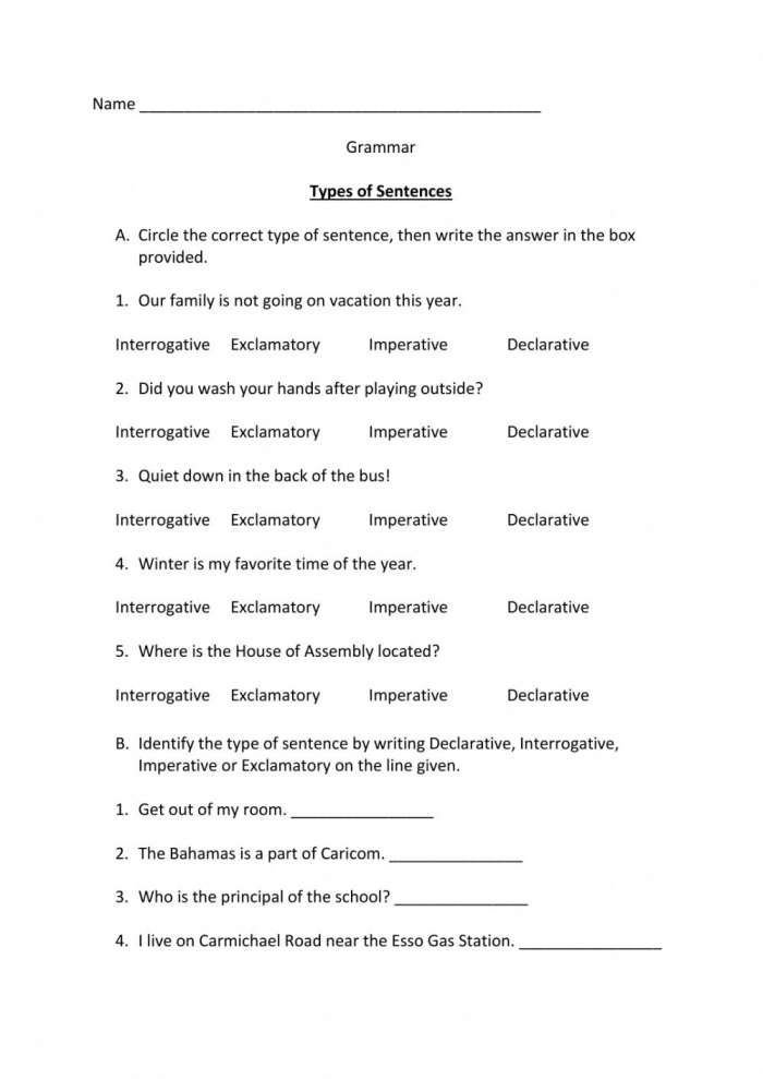 Third grade worksheet showing finger placement on a paper keyboard for typing sentences