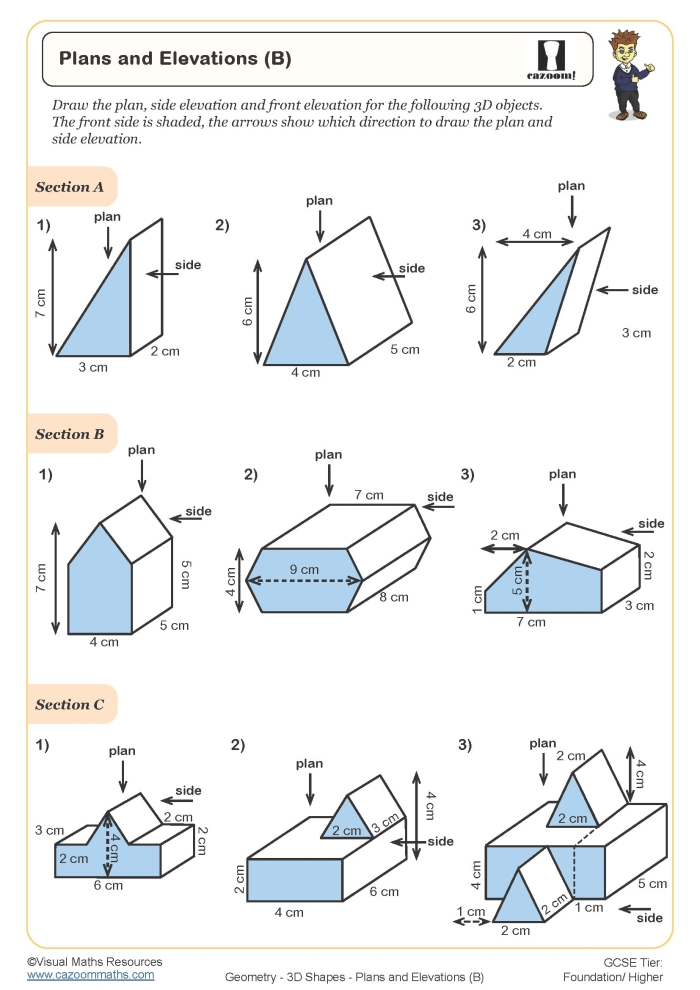 Third grade worksheet showing U.S. state elevations chart for handwriting practice