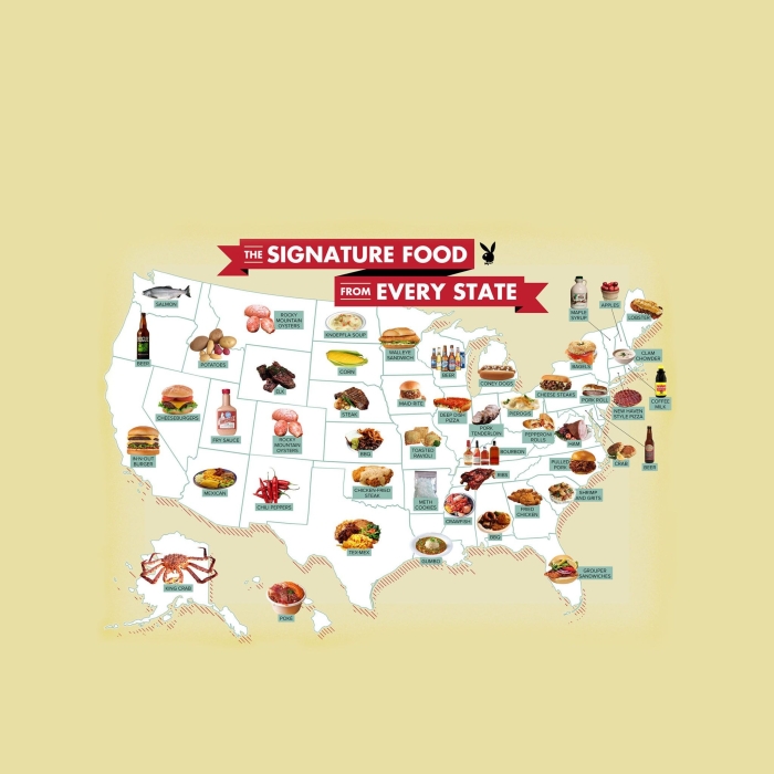 Explore this fun U.S. food map worksheet for third graders, image 7 Third Grade U.S. Food Map worksheet featuring popular regional dishes