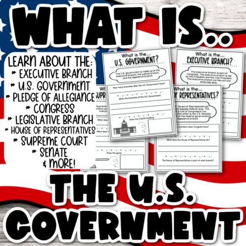 Second grade worksheet featuring U.S. government buildings matching activity