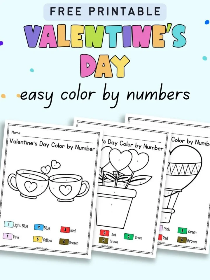 Valentine's Day math color by number activity for young learners with Earth and Space Science focus Kindergarten Valentine's Day Color by Number worksheet featuring a heart-themed math puzzle