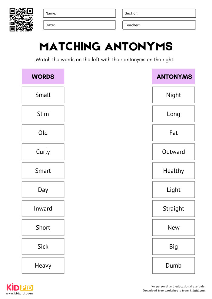 A fun worksheet for fifth graders to explore synonyms and antonyms. Build Vocabulary with Synonyms and Antonyms worksheet for grade 5.