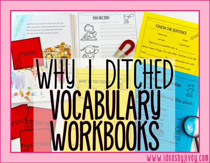 Fifth grader completing a fill-in-the-blank worksheet to enhance vocabulary skills