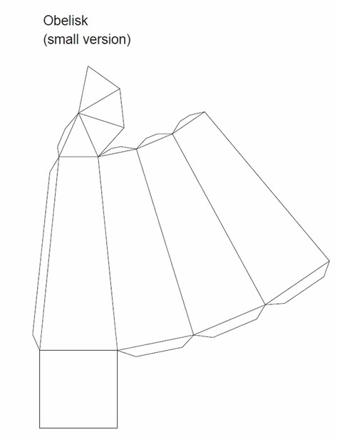 First Grade Washington Monument paper model activity worksheet