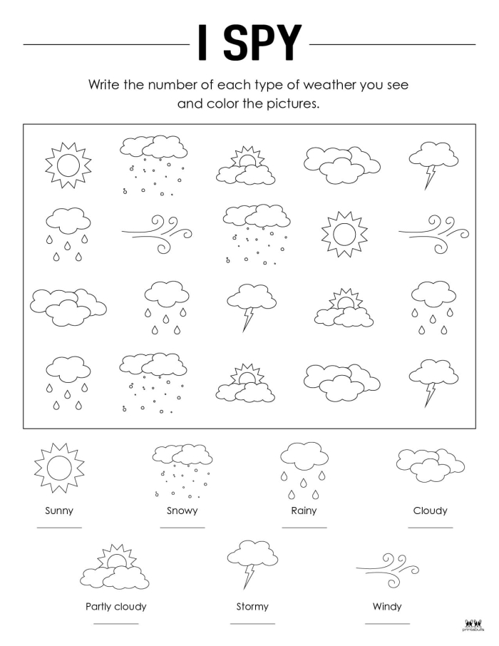 Illustration of weather event consequences on a Life Science worksheet for grade five students Fifth grade student completing a Weather Effects worksheet with flow charts illustrating storm impacts