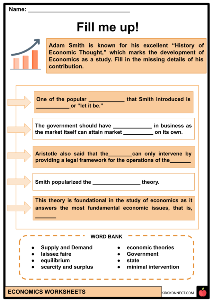 Worksheet illustrating the concept of scarcity for second graders learning subtraction