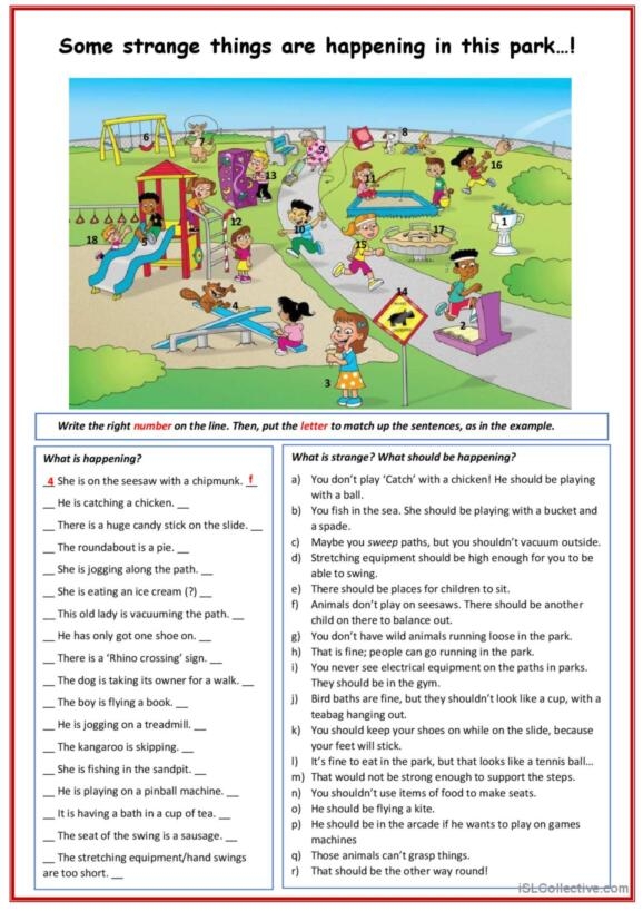 A colorful worksheet titled "What's Wrong with the Picture?" featuring silly elements for first graders to identify. Engage young learners in fun problem-solving with this April Fools' Day themed activity.
