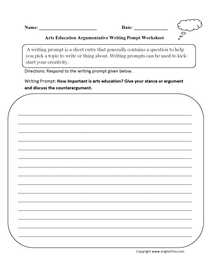 Third grade worksheet featuring sentence prompts to enhance writing skills